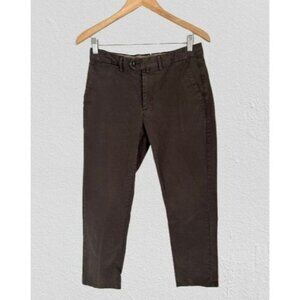 Suitsupply Porto Casual Pants Cotton Chino Khaki Brown Size 30/26